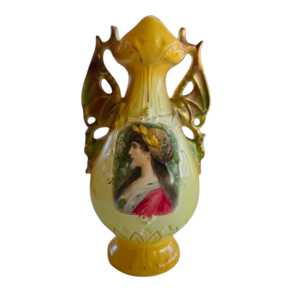 Antique ROYAL WETTINA vase Art Nouveau Style Decorative Circa Late 1800s